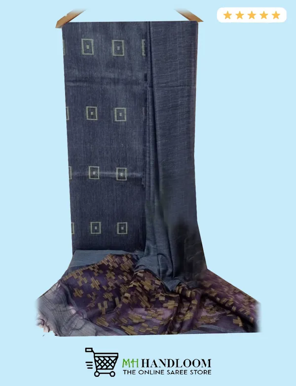 MH_HANDLOOM_Semi_Silk_Jacquard_Work_Unstitched_Salwar_Suit_Dress_Material_with_Dupatta