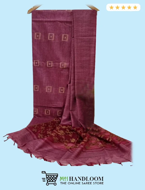 MH_HANDLOOM_Semi_Silk_Jacquard_Work_Unstitched_Salwar_Suit_Dress_Material_with_Dupatta