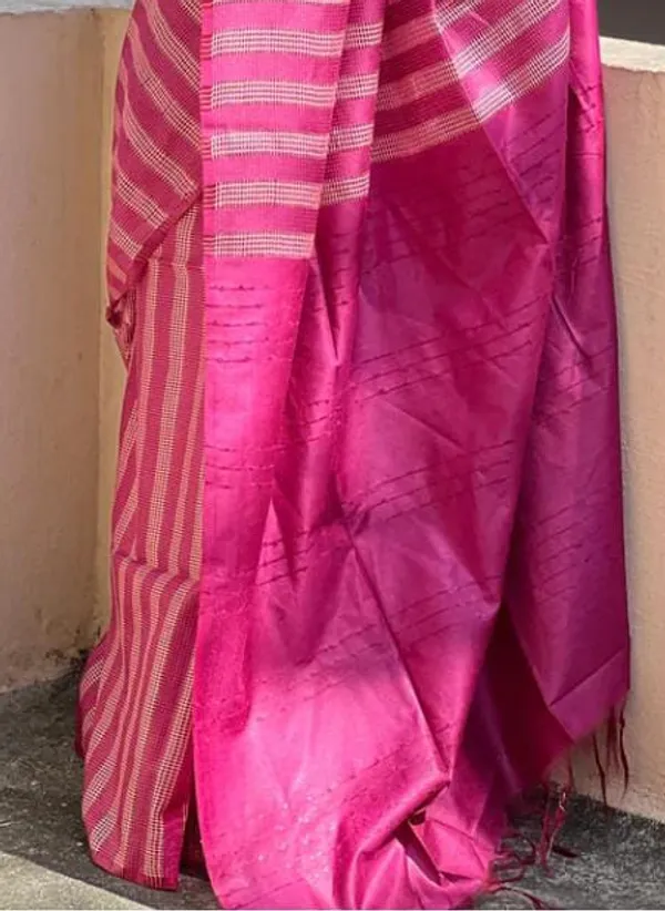 MH_HANDLOOM_WOMEN'S_SEMI_SILK_SAREE_WITH_BLOUSE_PIECE