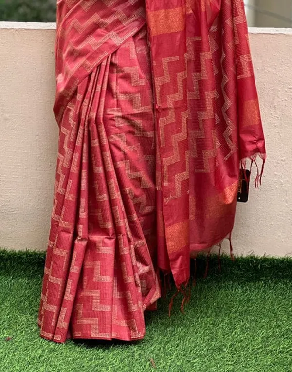 MH_HANDLOOM_WOMEN'S_SEMI_SILK_SAREE_WITH_BLOUSE_PIECE