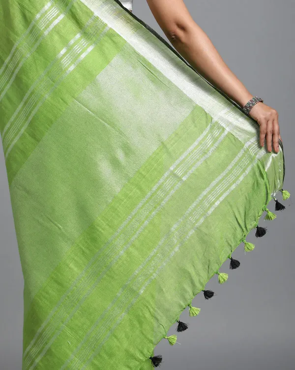 MH_HANDLOOM_Women's_Linen_Slub_Saree_with_Blouse_Piece_for_Every_Occasion