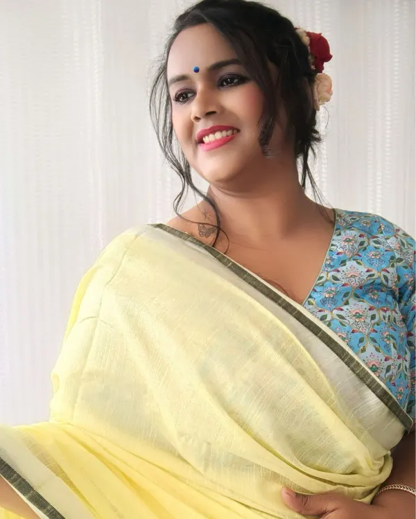 MH_HANDLOOM_Women's_Linen_Slub_Saree_with_Blouse_Piece_for_Every_Occasion