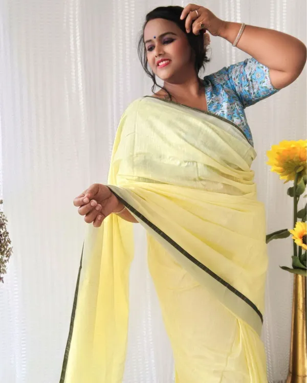 MH_HANDLOOM_Women's_Linen_Slub_Saree_with_Blouse_Piece_for_Every_Occasion