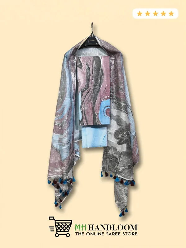 Multicolour_Cotton_Silk_Marble_Print_Unstitched_Suit_Set_For_Women_With_Dupatta_Salwar_Suit_Dress_Material_For_Women_&_Girls