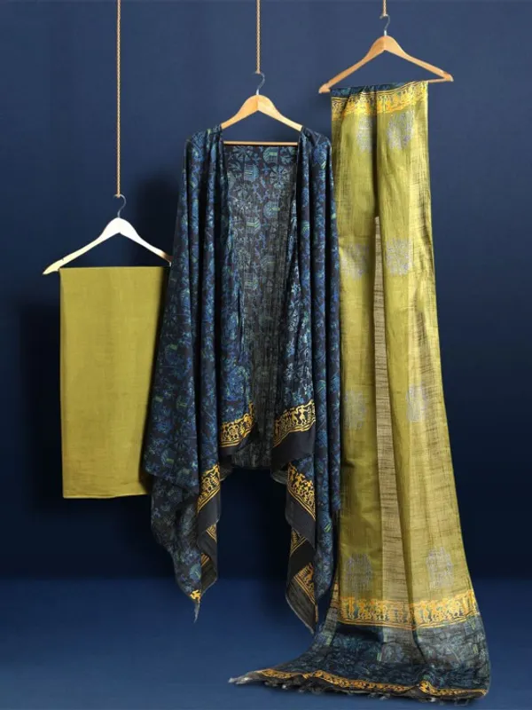 SEMI_SILK_PRINTED_UNSTITCHED_DREES_MATERIAL_WITH_DUPATTA