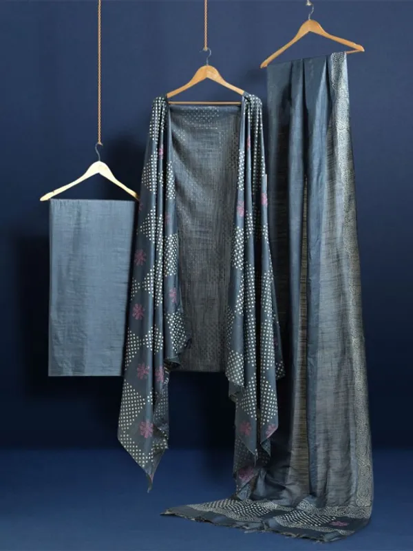 SEMI_SILK_PRINTED_UNSTITCHED_DREES_MATERIAL_WITH_DUPATTA