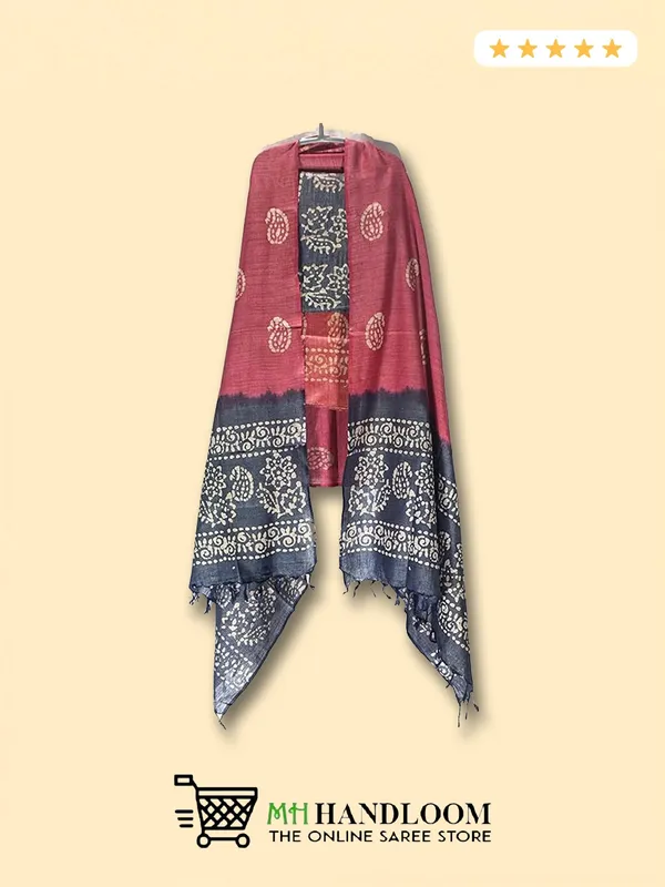 MH_HANDLOOM_Women's_Cotton_Silk_Batik_Print_Unstitched_Salwar_Suits_with_Dupatta