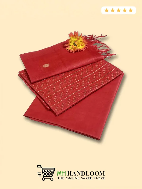 Red_Handloom_Semi_Tussar_Silk_Unstitched_Suit_Set_for_Women_with_Dupatta_Salwar_Suit_Dress_Material_for_Women_&_Girls