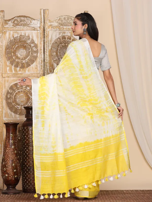 MH_HANDLOOM_LINEN_SLUB_SIBORI_DESIGN_SAREE_WITH_BLOUSE