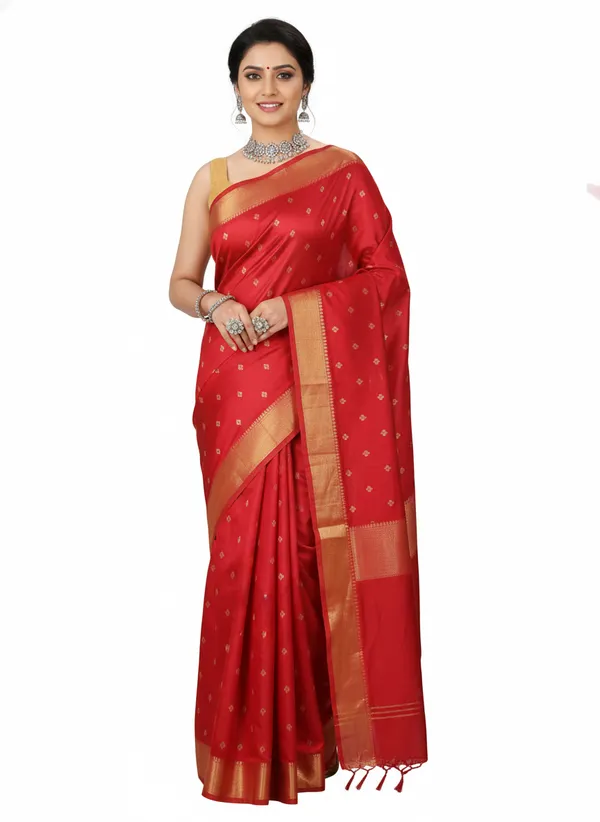 Women’s_Semi_Silk_Buta_Design_Saree_with_Blouse_Piece_for_Every_Occasion