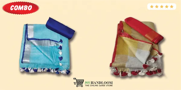 Women's_Linen_Slub_Saree_with_Blouse_Piece_for_every_occasion