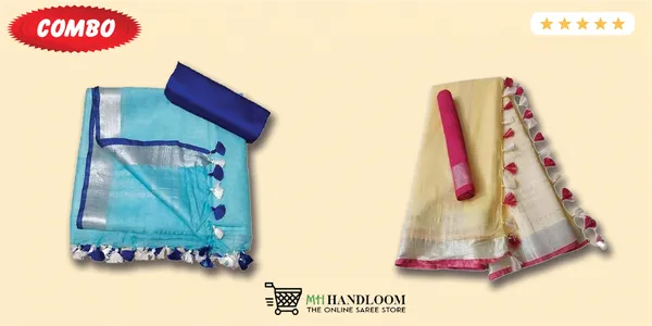Women's_Linen_Slub_Saree_with_Blouse_Piece_for_every_occasion