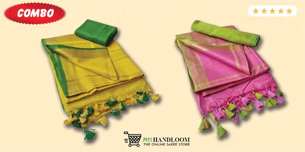 Women's_Linen_Slub_Saree_with_Blouse_Piece_for_every_occasion
