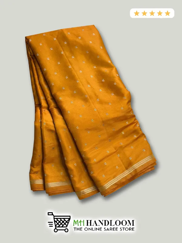 MH HANDLOOM Women’s Semi Silk Buta Design Saree with Blouse Piece for ...