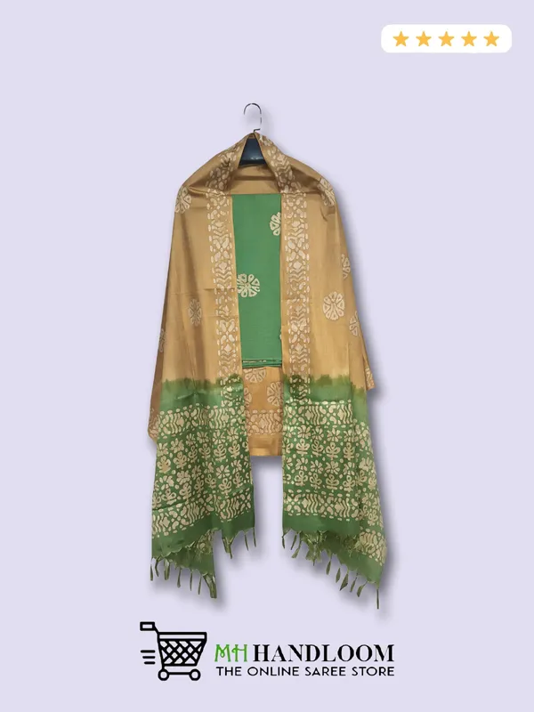 MH_HANDLOOM_Women's_Cotton_Silk_Batik_Print_Unstitched_Salwar_Suits_with_Dupatta