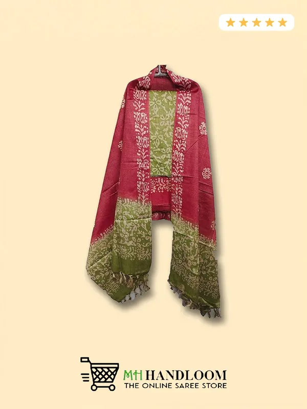MH_HANDLOOM_Women's_Cotton_Silk_Batik_Print_Unstitched_Salwar_Suits_with_Dupatta