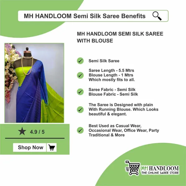 Women’s_Semi_Silk_Saree_with_Blouse_Piece_for_Every_Occasion
