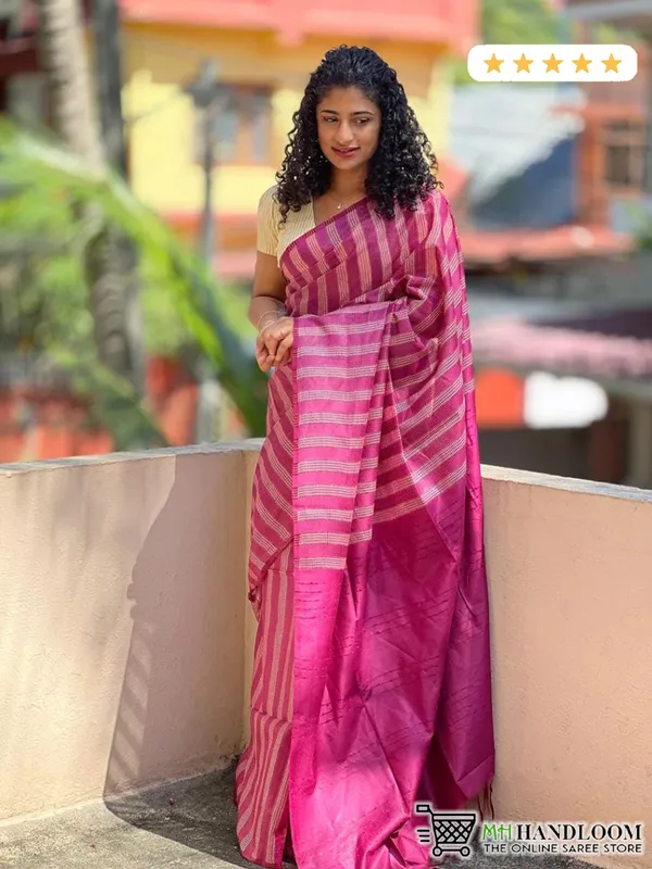 MH_HANDLOOM_WOMEN'S_SEMI_SILK_SAREE_WITH_BLOUSE_PIECE