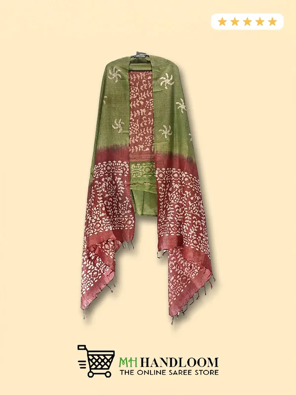 MH_HANDLOOM_Women's_Cotton_Silk_Batik_Print_Unstitched_Salwar_Suits_with_Dupatta