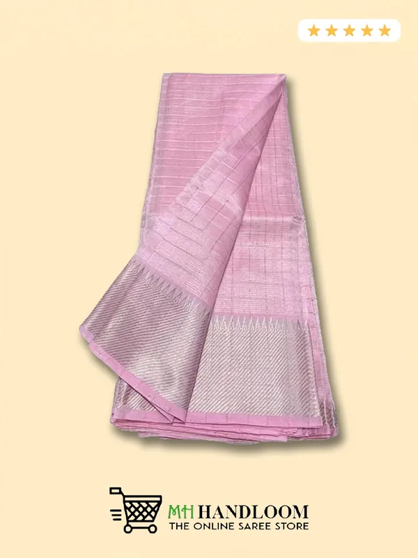 Baby_pink_Exquisite_Semi_Silk_Sarees_with_Blouse