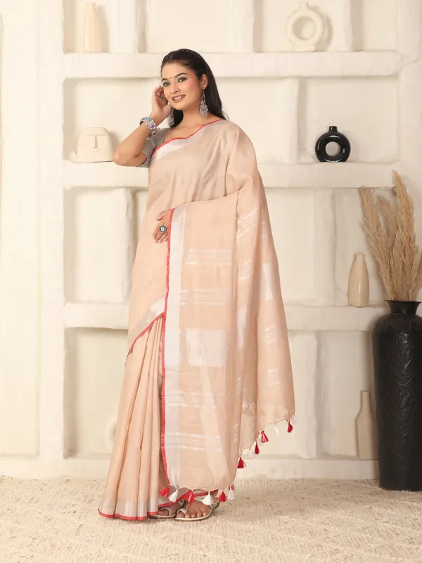 Women's_Linen_Slub_Saree_with_Blouse_Piece_for_Every_Occasion