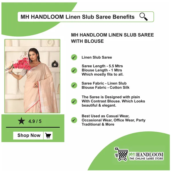Women's_Linen_Slub_Saree_with_Blouse_Piece_for_Every_Occasion