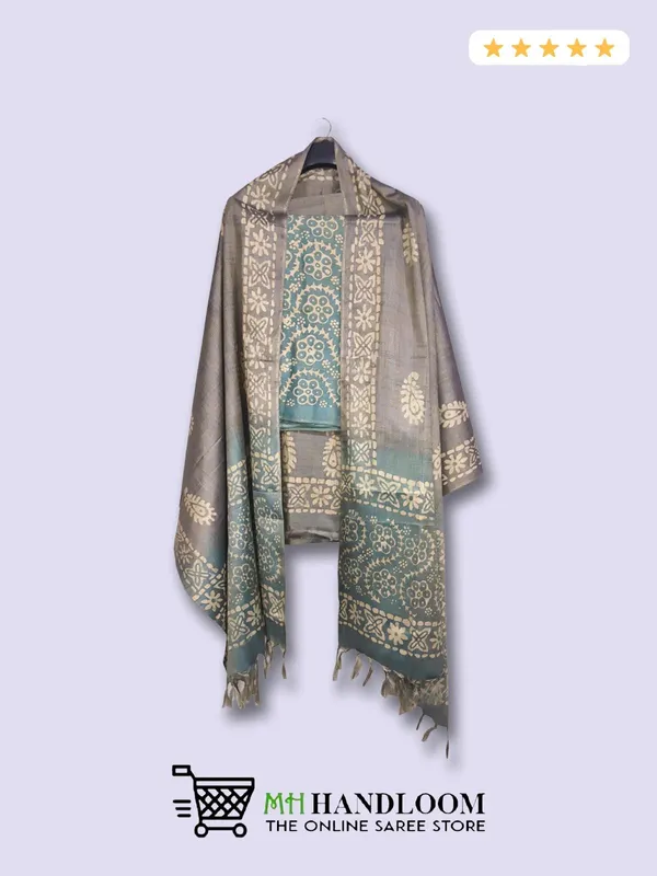 MH_HANDLOOM_Women's_Cotton_Silk_Batik_Print_Unstitched_Salwar_Suits_with_Dupatta