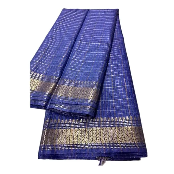 Purple_Exquisite_Semi_Silk_Sarees_with_Blouse