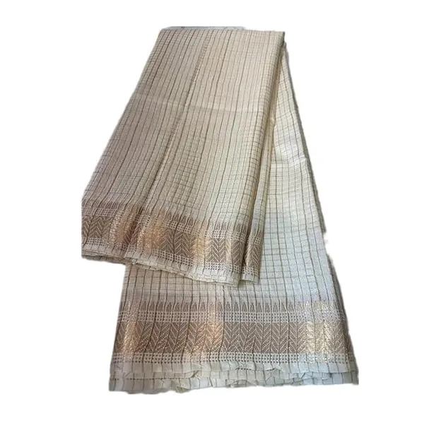 Cream_Exquisite_Semi_Silk_Sarees_with_Blouse