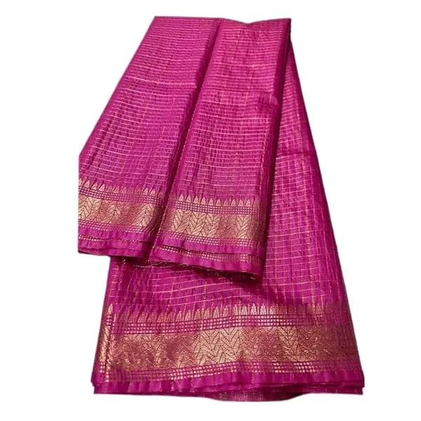 Pink_Exquisite_Semi_Silk_Sarees_with_Blouse