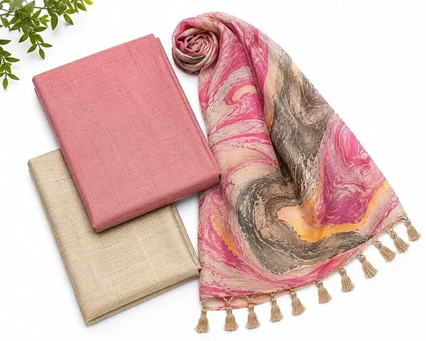 MH_HANDLOOM_Cotton_Silk_Unstitched_Suit_Set_for_Women_with_Marble_Print_Dupatta_|_Salwar_Suit_Dress_Material_for_Women_&_Girls