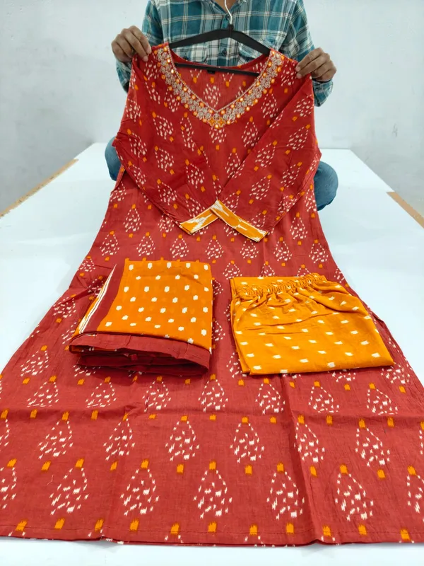 Cotton_Kurta_With_Pant_&_Dupatta_Set__.