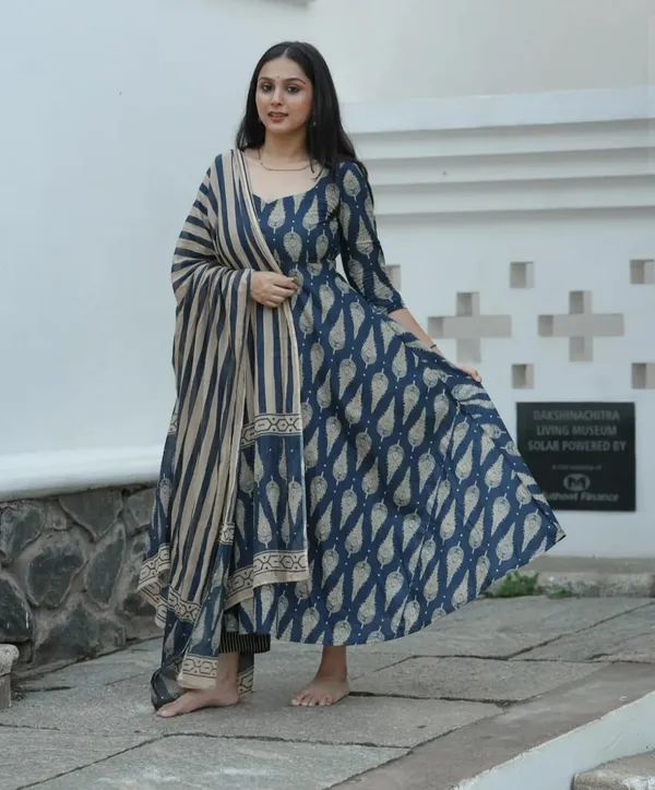 Cotton_Printed_Anarkali_Kurta_With_Pant_&_Dupatta_Set__.