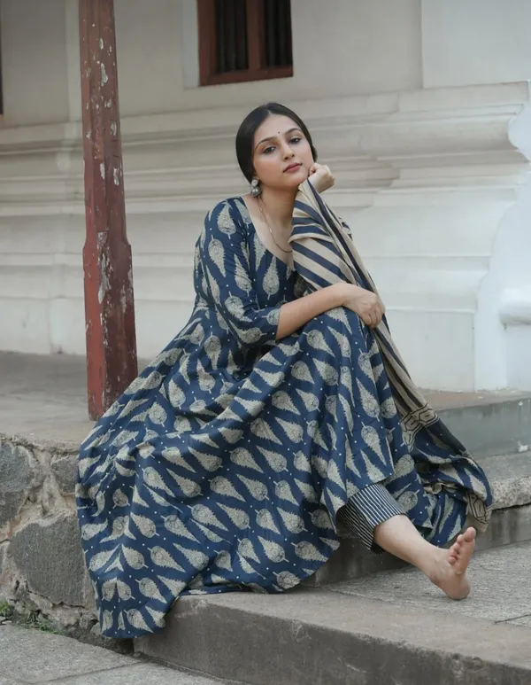 Cotton_Printed_Anarkali_Kurta_With_Pant_&_Dupatta_Set__.