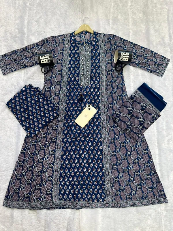 Cotton_Printed_Kurta_With_Pant_&_Dupatta_Set__