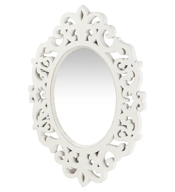 Decorative_And_Hand_Crafted_Wooden_Wall_Mirror_In_Distressed_White_Finish_(45_X_35_Cm)_W79H,_Round
