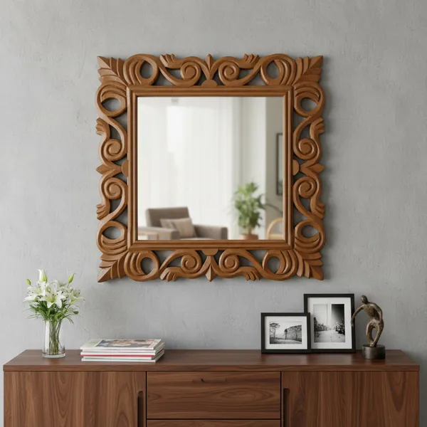 Decorative_Handcrafted_Wooden_Wall_Mirror_for_Bedroom_Home_Decorr_Living_Room_Bathroom_(L_x_W_x_H)_:_45_x_45_x1.9_CM