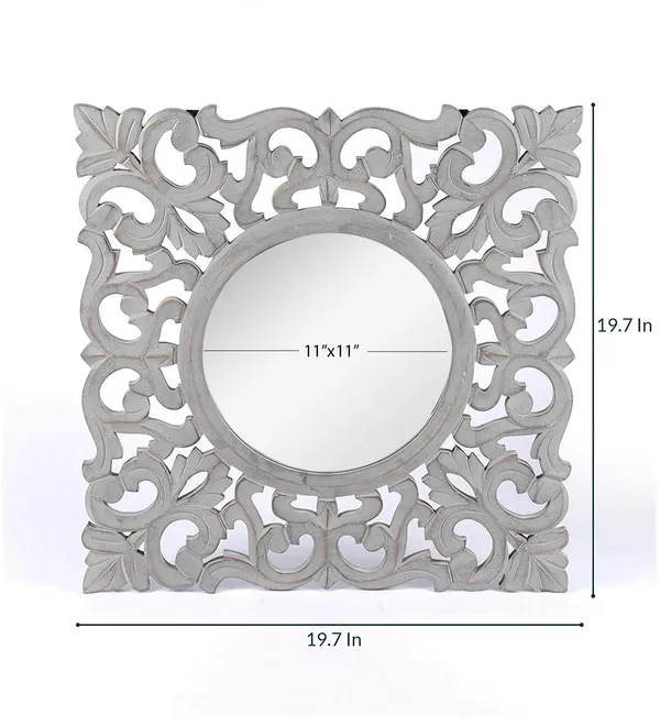 Decorative_&_Hand_Crafted_Wooden_Round_Distressed_Grey_Finished_Vanity_Wall_Mirror_for_Living_Room,_Bathroom,_Bedroom_(20x20_Inches)