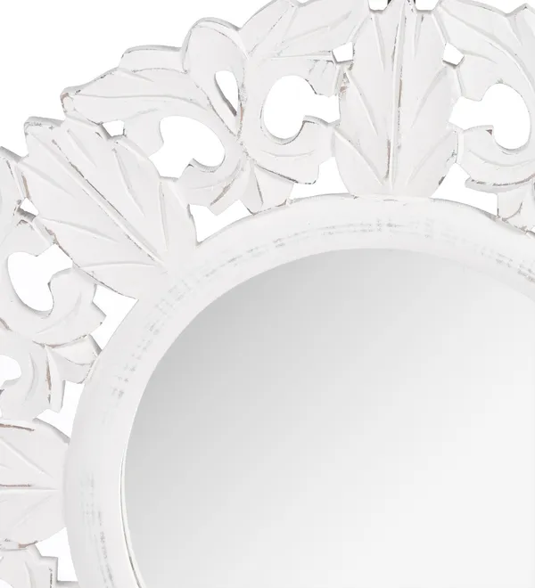 Wood_Hand_Crafted_Round_Shape_Distressed_White_Finished_Vanity_Wall_Mirror_for_Living_Room,_20"X_20"_(Multicolor)