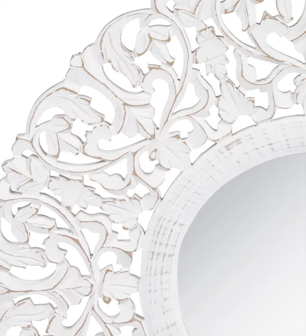 Decorative_&_Hand_Crafted_Wooden_Round_Distressed_White_Finished_Vanity_Wall_Mirror_for_Living_Room,_Bathroom,_Bedroom_(27x27_Inches)
