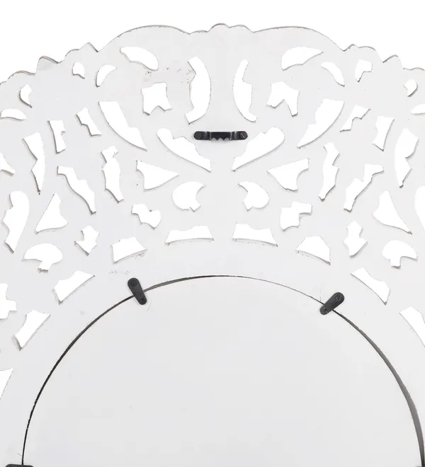 Decorative_&_Hand_Crafted_Wooden_Round_Distressed_White_Finished_Vanity_Wall_Mirror_for_Living_Room,_Bathroom,_Bedroom_(27x27_Inches)