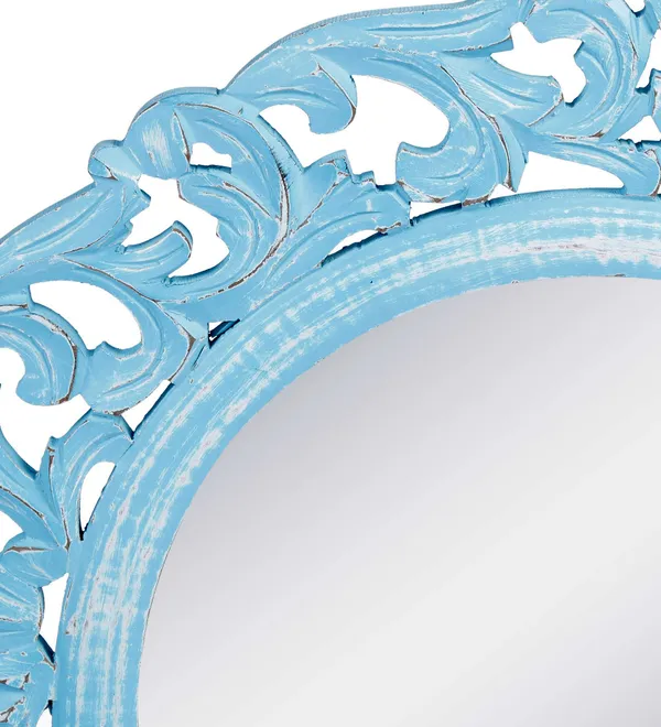 Decorative_Hand_Crafted_Wooden_Round_Shape_Vanity_Wall_Mirror_Glass_for_Living_Room,_Bathroom,_Bedroom_(20"x_20"_Inches)
