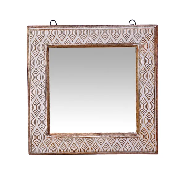 Decorative_&_Handcrafted_Wooden_Wall_Mirror_For_Living_Room,_Bedroom,_Washroom,_Kids_Room,_Office_in_Antique_White_Finish_(_15"x15"_)