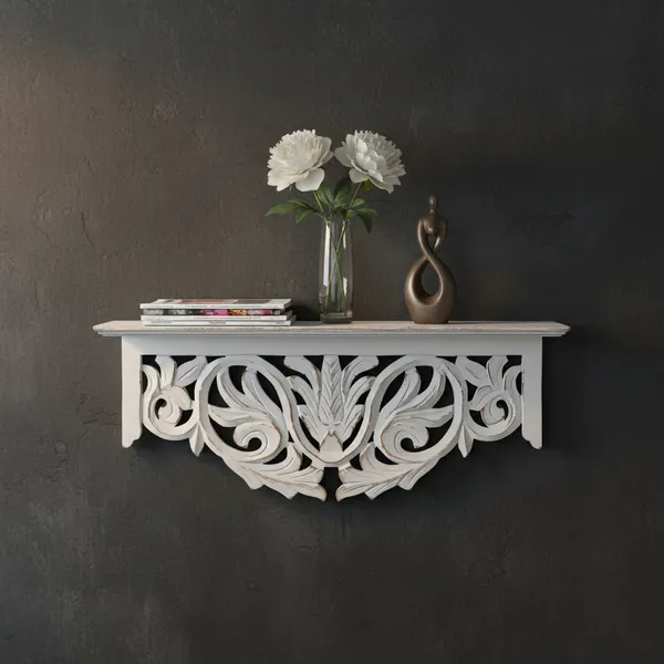 Decorative_and_Handcrafted_Engineered_Wood_Distressed_Wall_Shelf_-_White_Finish_-_50cm_x_15cm_x_20cm