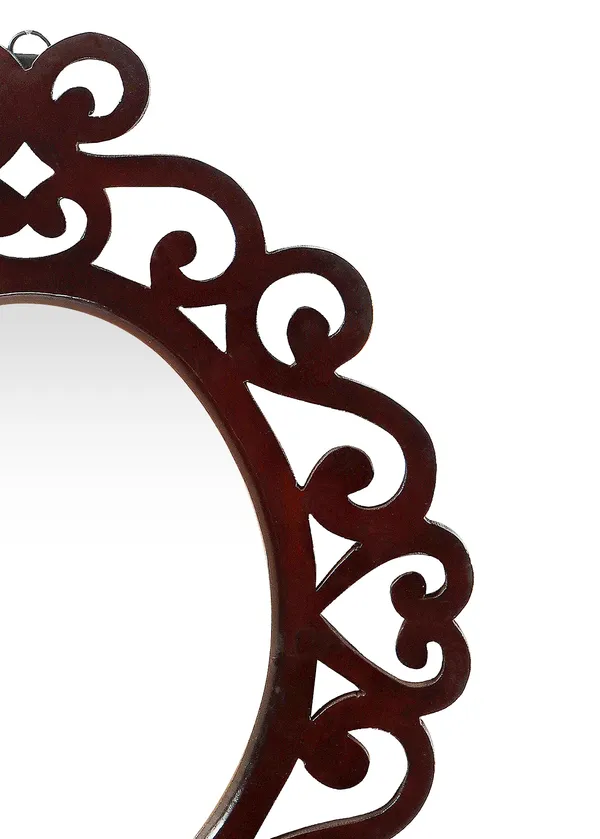 Decorative_&_Hand_Crafted_Wooden_Wall_Mirror_in_Walnut_Finish_(45_x_35_cm)_MR78