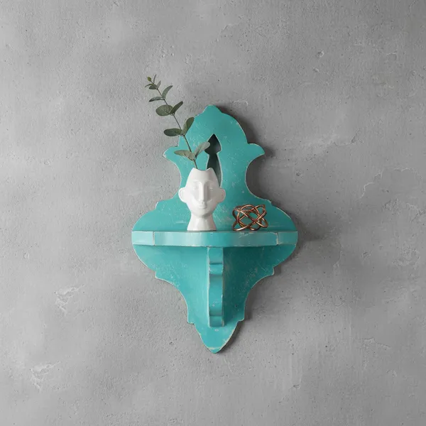 Decorative_&_Hand_Crafted_Wooden_Wall_Shelf_in_Distressed_Blue_Finish_(_30_x_20_x_13_cm)
