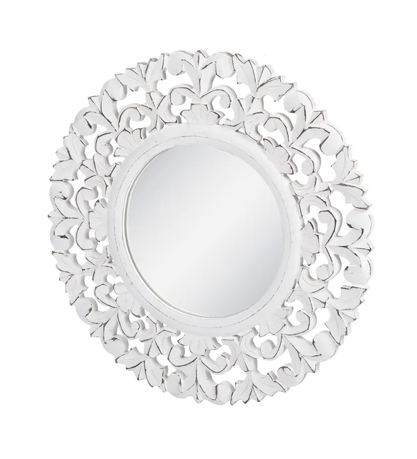 Wood_Hand_Crafted_Round_Shape_Vanity_Wall_Mirror_for_Living_Room,_50X_50_X_1.5_Cm_(Multicolor)