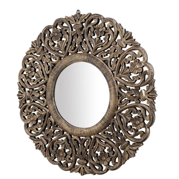 Decorative_and_Hand_Crafted_Wooden_Mirror_in_Distressed_Antique_Black_Gold_Finish,_27"x27"