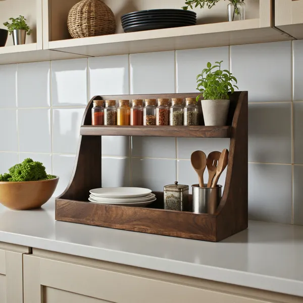 THE_URBAN_STORE_TUSBR03_Handcrafted_Wooden_Decorative_Bathroom/Kitchen_Rack/Shelf-_Rustic_&_Elegant_Centerpiece_for_Bathroom_&_Kitchen_(38_x_27_x_15_cm)