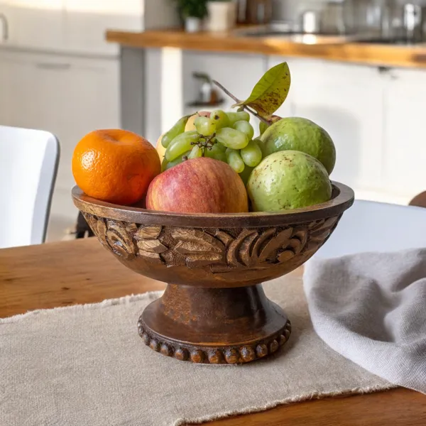 THE_URBAN_STORE_Handcrafted_Wooden_Decoratrive_Fruit_Bowl-_Rustic_&_Elegant_Centerpiece_for_Dining_&_Kitchen_(26_x_26_x_15_cm)